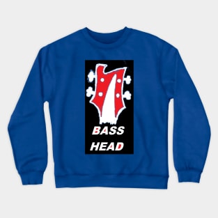 Bass Head by LowEndGraphics Crewneck Sweatshirt